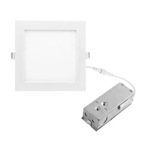 Dimmable Square White LED Panel 6.7x6.7in, 15W 1100lm Mixed White - Picture 1 of 5