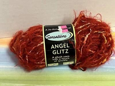 una madeja completa Sensations Angel Glitz hilo Red Glitz 850 Foto 1 de 4