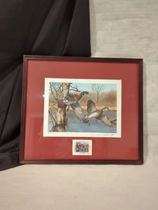 1983 New Hampshire Wasservögel Druck und Briefmarke von Richard Plasschaert - Bild 1 von 5