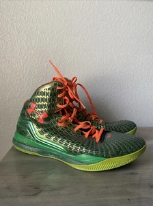 Under Armour Clutchfit Drive Celtics Green & Orange Chrome High Top Size 12 - Picture 1 of 11