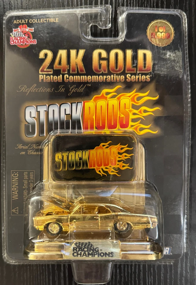Racing Champions Stock Rods 24k Gold Plated Diecast Collector Series Car 36