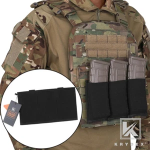 Bolsa de cargador KRYDEX Triple 5,56 táctica de dibujo rápido tapa abierta Mag Carrier negra - Imagen 1 de 10