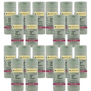 10 Each LaCoupe Argan Oil Complex Revitalizing Shampoo Conditioner .75oz Travel - Picture 1 of 12