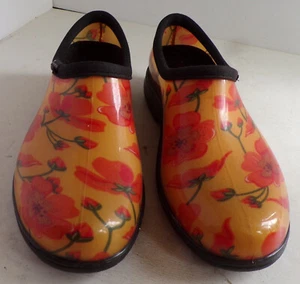 New Sloggers Waterproof Floral Print Garden Shoes Clogs  Women Size 9 NWOB USA - Picture 1 of 8