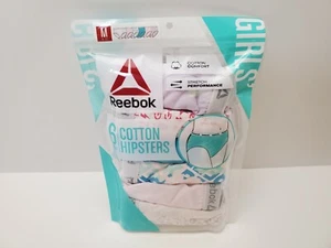 Reebok Girls Multicolor Cotton Hipsters Panties 6-pack Size M (8-10)Waist 24-25" - Picture 1 of 5
