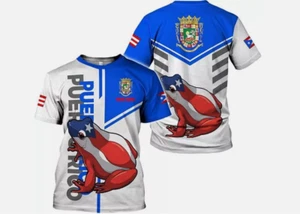Custom Puerto Rico Flag Shirt Boricua Puerto Rican Shirts Puerto Rican Pride Tee - Picture 1 of 4