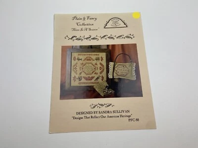 Homespun Elegance There Is A Season Plain & Fancy Counted Cross Stitch Pattern N - Image 1 of 3