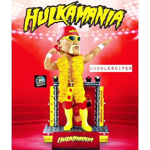 HULK HOGAN WWE Wrestling "Wrestlemania" WWF "Hulkamania" Python Power Bobblehead Cover