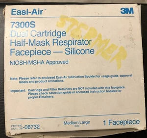 Easi-Air 7300S Dual Cartridge Half-Mask Respirator - Med/Lg - Picture 1 of 7