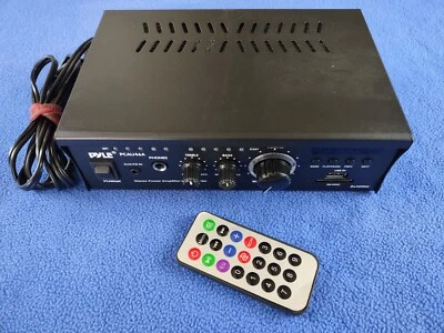 PYLE PCAU46A - Stereo Power Amplifier USB/SD/MMC Card Reader, Usable w/light hum - Image 1 of 4