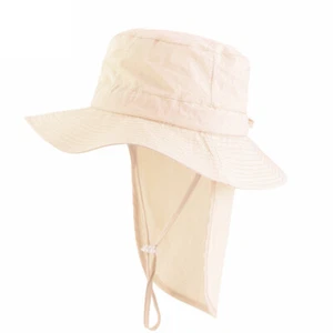 Kids Boy Girls Wide Brim Bucket Hat Summer Sun Cap UV Protection Outdoor Beach - Picture 1 of 30