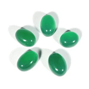 39.15 Ct Green Chalcedony & Malachite Cabochon Lot - Picture 1 of 2