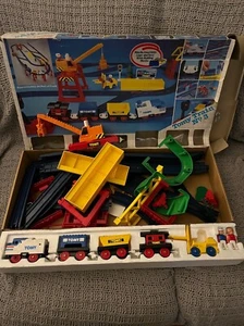 Vintage 1988 Tomy Train No. 3 RareSet Motorized Rail System Toy In Box - Picture 1 of 8