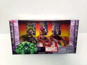Johnny Lightning Marvel Character Cars Lot of 3 Hulk Spiderman XMen Wolverine - Picture 1 of 7