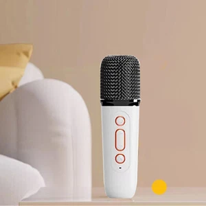 (Single Mic White)Desktop Speaker With Lights With Microphone Split - Picture 1 of 12