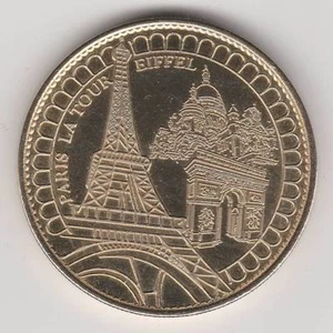 2007 COIN MEDAILLE SOUVENIR A-B -- 75 007 TOUR EIFFEL MONUMENTS (en creux) N°6 - Picture 1 of 2