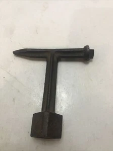 OLD Vintage Gas or Water Valve Shut Off Wrench Tool Hammer Pick Keys - Picture 1 of 5