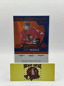2020-21 Upper Deck Credentials Debut Ticket Orange #120 Alec Regula 111/149 - Picture 1 of 4