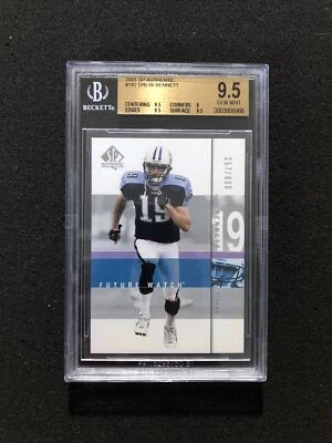 2001 Upper Deck SP Authentic DREW BENNETT #182 BGS 9.5 💎 GEM MINT RC 💎 257/800 - Image 1 of 2