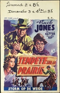 White Eagle Original Belgian Movie Poster Affiche Buck Jones 1941 - Picture 1 of 9