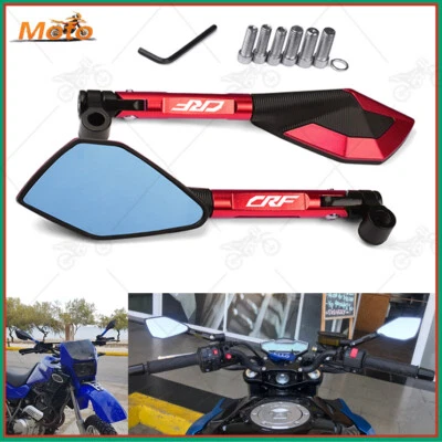1 pair Motorcycle Rear View Mirrors For Honda CRF250X CRF450R CRF250L/M CRF 250 Foto 1 de 4