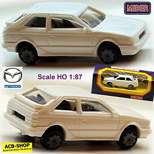 Mazda 323 4WD Turbo Limusina 3 Puertas Tipo: BF 1989 Blanco 1:87 Miber 1271 - Imagen 1 de 8