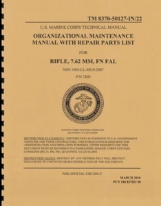 TM 8370-50127-IN/22 ~ USMC ~ FN FAL Org Maint & Parts List Manual ~ Reprint - Bild 1 von 5