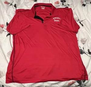 Nebraska Cornhuskers Polo Athletic Kurzarm Champion Shirt Rot 2XL Herren - Bild 1 von 8