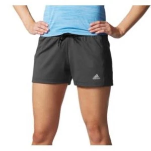 Pantalones Cortos Adidas Para Mujer Poliéster Performance Tejido Gris Grande - Imagen 1 de 7