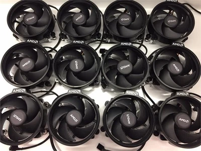 批量 12 件! AMD Wraith Stealth AM4 锐龙 CPU 冷却器散热器 712-000071 — 第 1/4 张图片