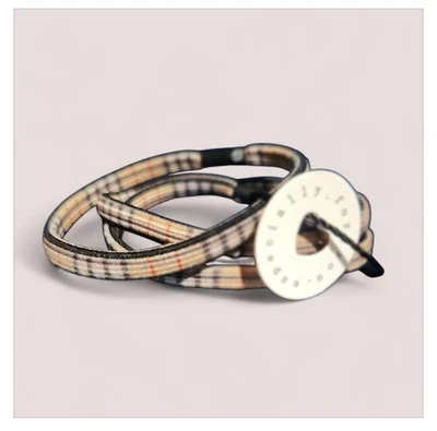 Burberry Check Plaid Inspired Print Hair Ties 3 pack - Image 1 of 4