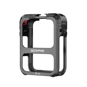 Gabbia di espansione in metallo con tappo obiettivo per DJI Osmo 360 attacco Cold Shoe espandibile - Foto 1 di 24