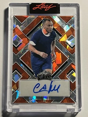 Fútbol Hoja Metal 2022 - Autógrafo Cafu NARANJA CRISTAL #/4 Automático Brasil SP Leyenda Foto 1 de 4