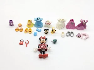 Disney Minnie Mouse Fashion Set Polly Pocket Dress up Lot - Damaged, Incomplete - Bild 1 von 10