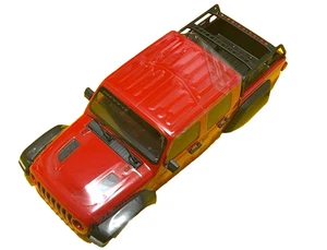 AXIAL SCX10 III JEEP JT GLADIATOR CRAWLER BODY FENDERS LED LIGHTS RED AXL03006B - Picture 1 of 6