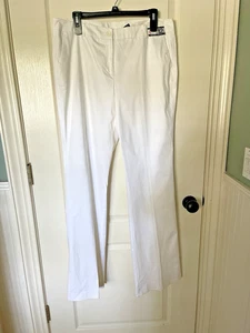 New York & Company Ladies City Stretch 7th Ave Pants Size 12 Tall White NWT - Picture 1 of 5