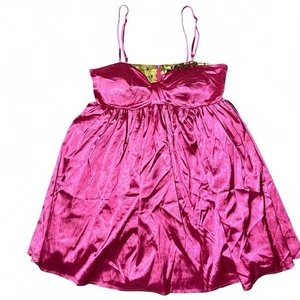 Playboy Small Satin Pink Dress #Womenswear #Dress #Satin #Playboy - Foto 1 di 7