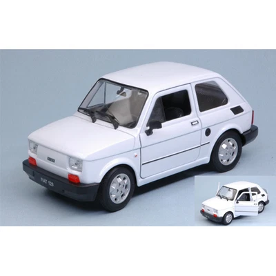FIAT 126 1973 WHITE 1:24-27 Welly Auto Stradali Modellino Nuovo - Immagine 1 di 3