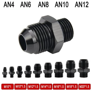 Acoplador adaptador de montaje métrico macho 2 piezas 10an 8an 6an a M10 M12x1,5 macho - Imagen 1 de 143
