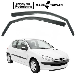 for PEUGEOT 206 3D 1998-2007 IN-CHANNEL WIND DEFLECTOR 2PCS - Picture 1 of 8