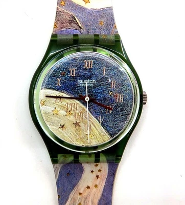 NEW Swatch Watch MILKY WAY LACTEE GG122 with Case and Papers 1993 Gents NOS  - Image 1 of 4