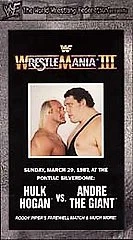 WWF - WrestleMania 3 (VHS, 1999)