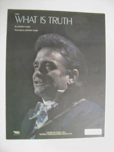 WHAT IS TRUTH Sheet Music JOHNNY CASH 1970 - Picture 1 of 2
