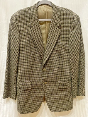 Blazer Corneliani Sportcoat 42 Cashmere Blend Soft Houndstooth sensação luxuosa - Imagem 1 de 4