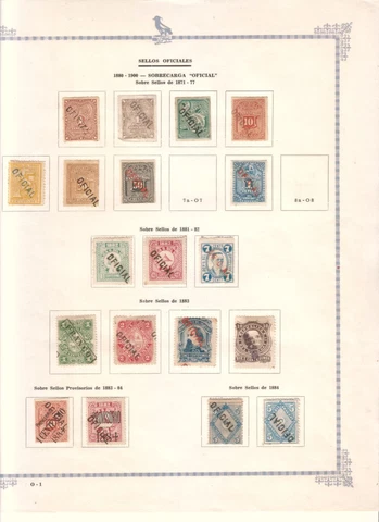 Uruguay - Almost complete unused official stamp collecion Cover