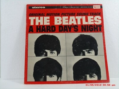 THE BEATLES -(LP)-A HARD DAY'S NIGHT - SOUNDTRACK-1968 STEREO REISSUE OF 1964 LP - Image 1 of 4