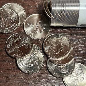 1999 - 2008 STATE QUARTER 50 COIN SET BU MIXED MINT-MARKS In Tube. X401 - Picture 1 of 5