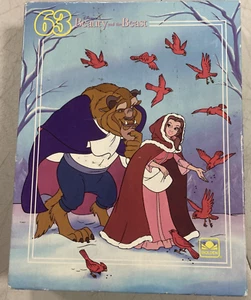 Vintage Golden Disney Puzzle Beauty And The Beast 63 Pieces Complete #4075A - Picture 1 of 6