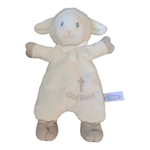 Mary Meyer Lamb Lovey God Bless Christening Cross Weighted Plastic Beads - Picture 1 of 9