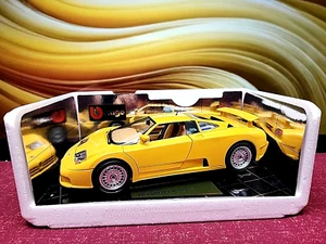 NIB Burago 1991 BUGATTI EB 110 Yellow 1:18 - Picture 1 of 12